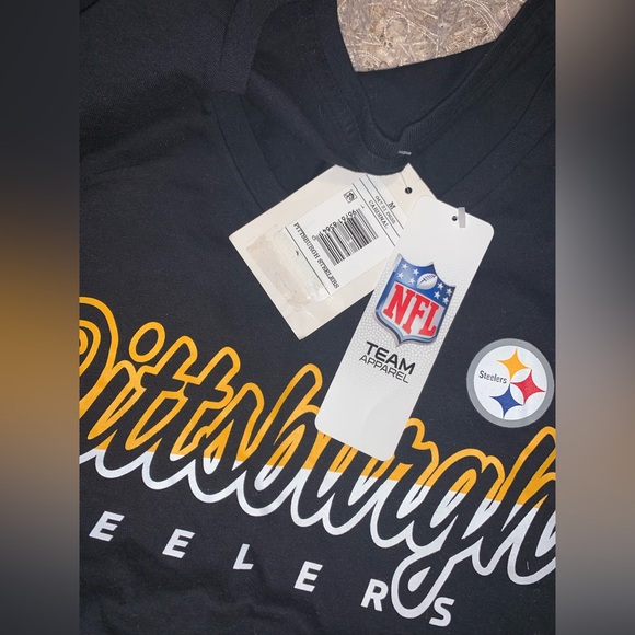 NFL Pittsburgh Steelers Black and Gold Team Tee size Medium NWT - Picture 3 of 4
